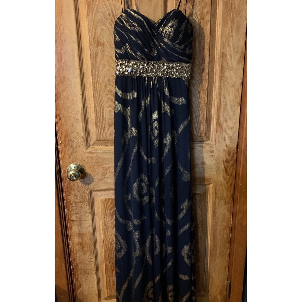 Strapless prom dress